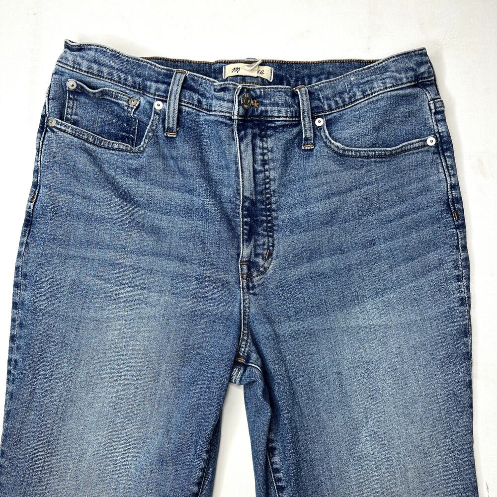 Madewell 11" High Rise Skinny Flare Jeans Fairson Wash size 32 - Picture 11 of 16